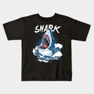 Monster Shark design Kids T-Shirt